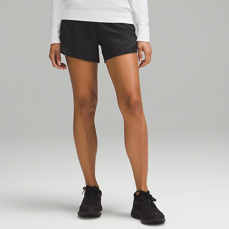 Hotty Hot High-Rise Lined Short 4" - Black