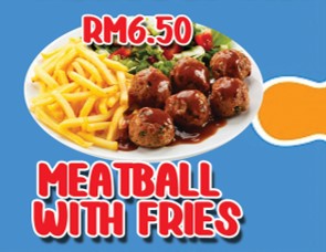 Meatball with fries Main Image