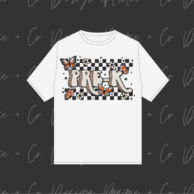 Checkered Butterfly Grade Tee Main Image