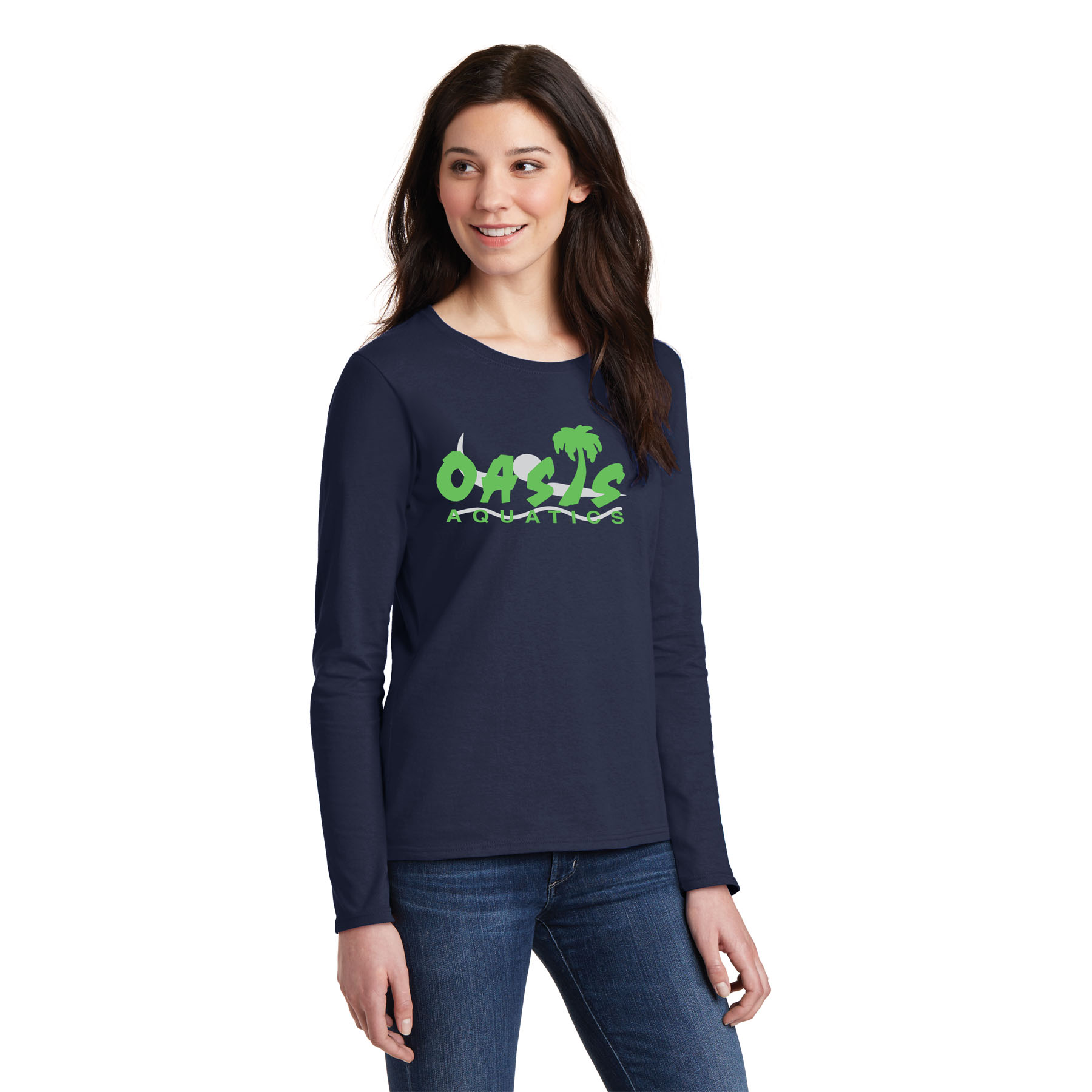 Gildan Long Sleeve T Shirt - Ladies