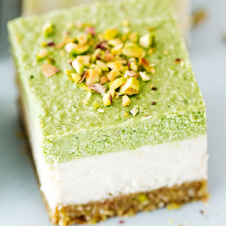 Lime & Pistachio Slice - Vegan, GF, DF & SF (min order 2 pieces)