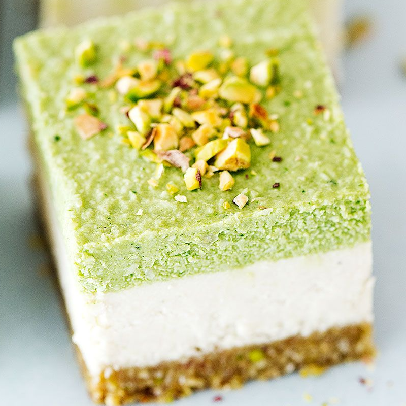 Lime & Pistachio Slice - Vegan, GF, DF & SF (min order 2 pieces) Main Image