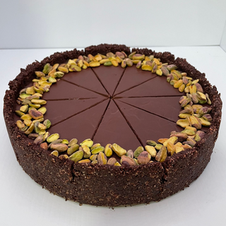 Pistachio & Chocolate Tart - Vegan