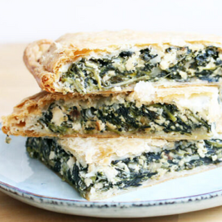 Vegan Greek Pastry - Spinach & Cheese 11cm x 5.5cm (min order 4 pieces)