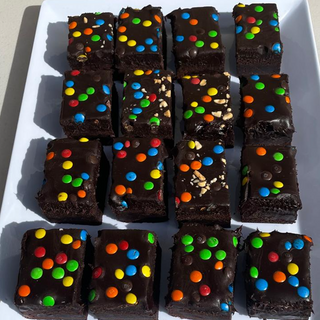 Choc Fudge Brownie M&M - Gluten Free (min order 2 pieces)