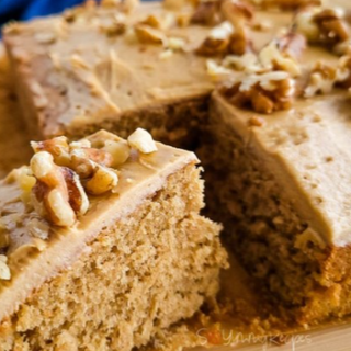 Coffee & Walnut Slice (min order 6 pieces)