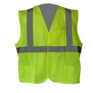 Hi Vis Velcro Vest (Lime) V31