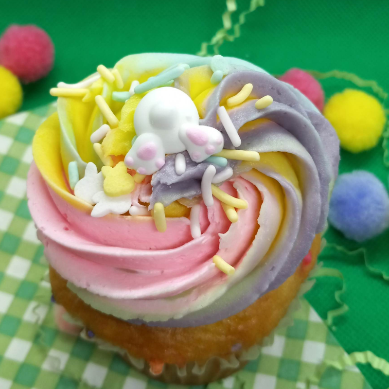 Cupcake with sprinkles and fun bunny bum! Main Image