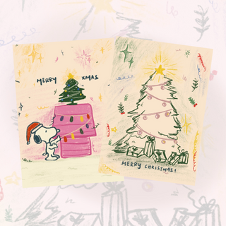 sketchy christmas (set of 4) 