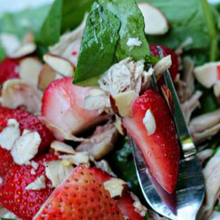 Chicken Strawberry Almond Salad