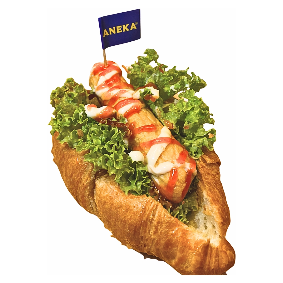 [A5] Jumbo Chicken Sausage Croissant Main Image