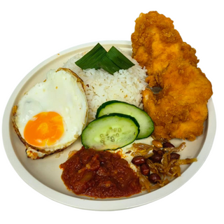 [NL2] Nasi Lemak Fried Chicken