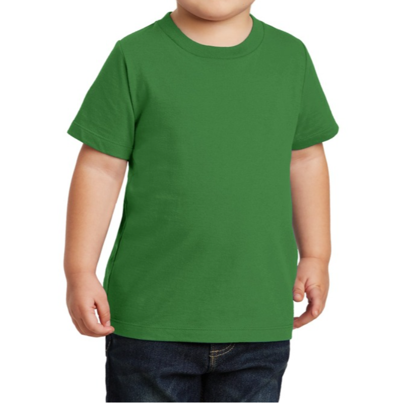 Port & Company Toddler T-Shirt (Kiwi Green/White text)