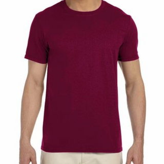 Gildan Softstyle T-Shirt (Maroon/White text)