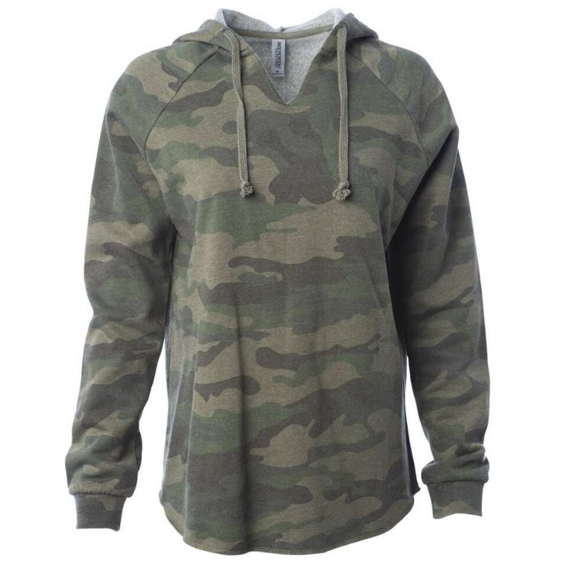 Independent Trading Co. Hoodie (Forest Camo/Gold text)