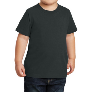 Port & Company Toddler T-Shirt (Jet Black/White text)