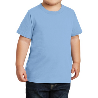 Port & Company Toddler T-Shirt (Light Blue/Black text)