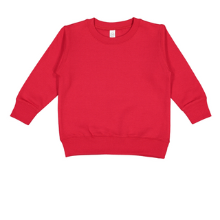 Rabbit Skins Crewneck (Red/White text)