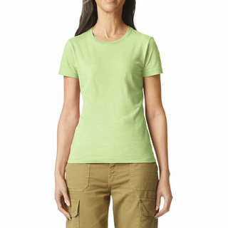 Gildan Ladies' Softstyle T-Shirt (Pistachio/Black text)