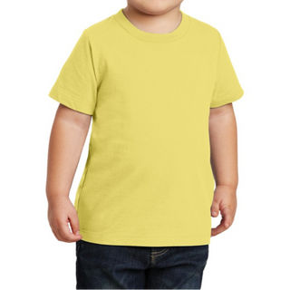 Port & Company Toddler T-Shirt (Yellow/Black text)