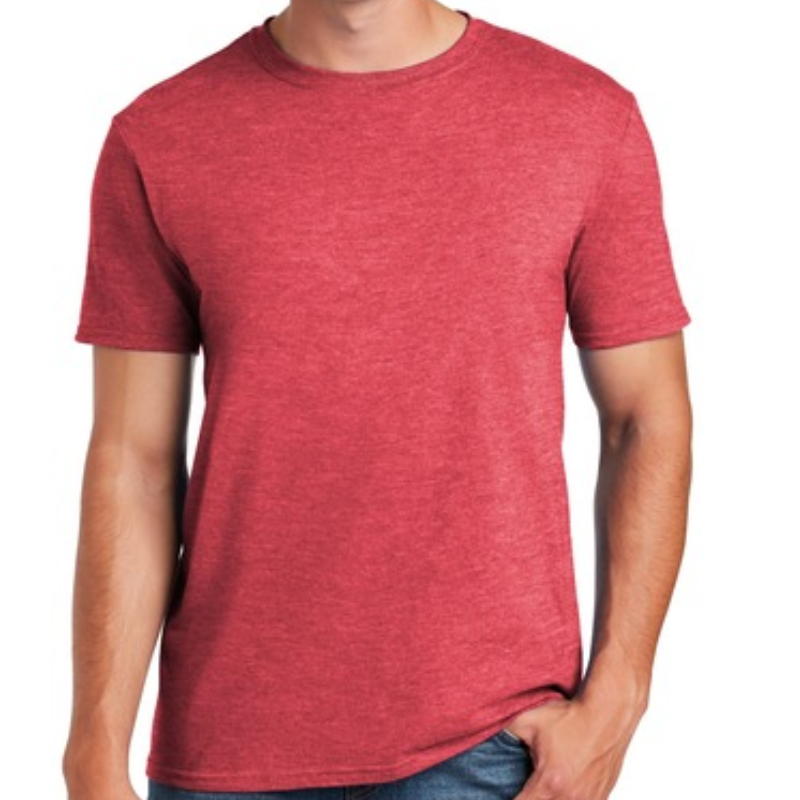 Gildan Softstyle T-Shirt (Heather Red/White text) Main Image