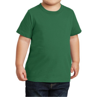 Port & Company Toddler T-Shirt (Kelly Green/White text)