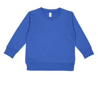 Rabbit Skins Crewneck (Royal/White text)