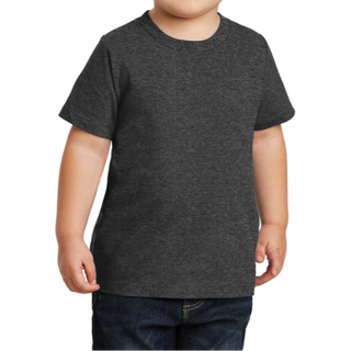 Port & Company Toddler T-Shirt (Heather Grey/White text)