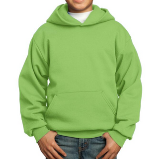 Port & Company Youth Hoodie (Lime/Black text)