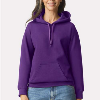 Gildan Softstyle Hoodie (Purple/White text)