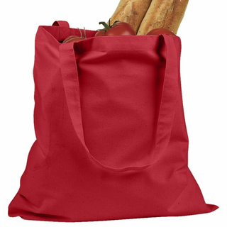 BAGedge Canvas Tote (Red/White Text)