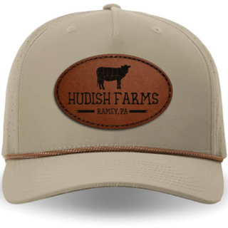 Leather Patch Rope Cap