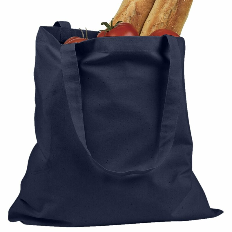 BAGedge Canvas Tote (Navy/White Text) Main Image