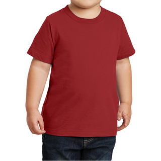 Port & Company Toddler T-Shirt (Cardinal Red/White text)