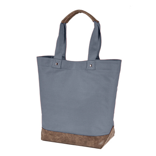 Authentic Pigment Canvas Tote (Niagra/White Text)