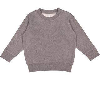 Rabbit Skins Crewneck (Granite Heather/Black text)