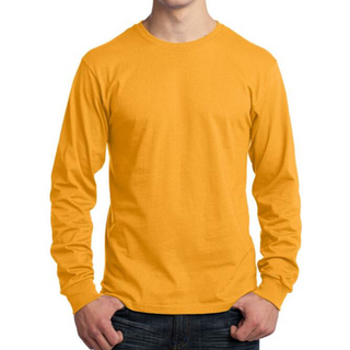 Port & Company Long Sleeve Tee (Gold/Black text)