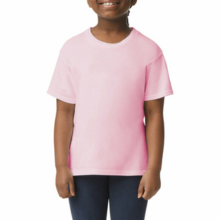 Gildan Youth Softstyle T-Shirt (Light Pink/Black text)