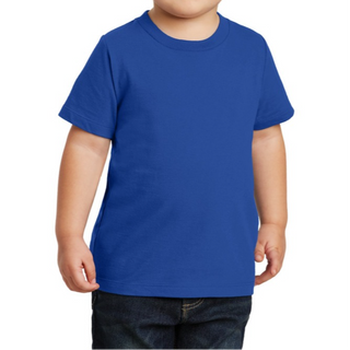 Port & Company Toddler T-Shirt (Royal Blue/White text)