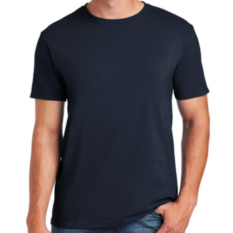 Gildan Softstyle T-Shirt (Navy/White text) Main Image