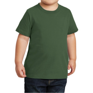 Port & Company Toddler T-Shirt (Olive Green/White text)