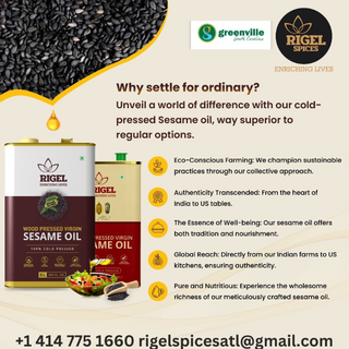 Sesame Oil - 5L (Cold Pressed)  - Thumbnail 2