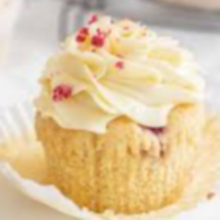 White choc Raspberry cupcakes