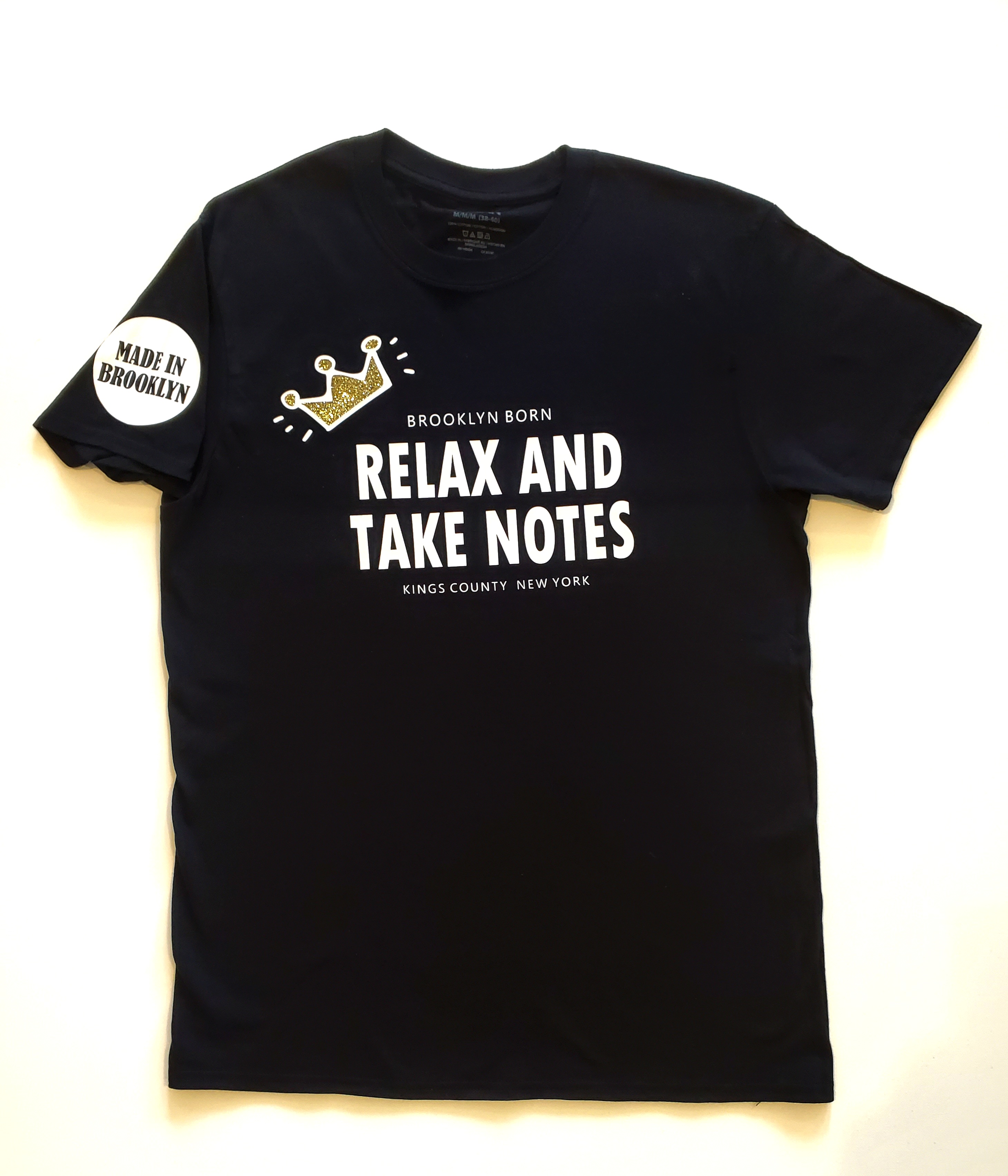 Relax And Take Notes T-Shirt (Black) Main Image