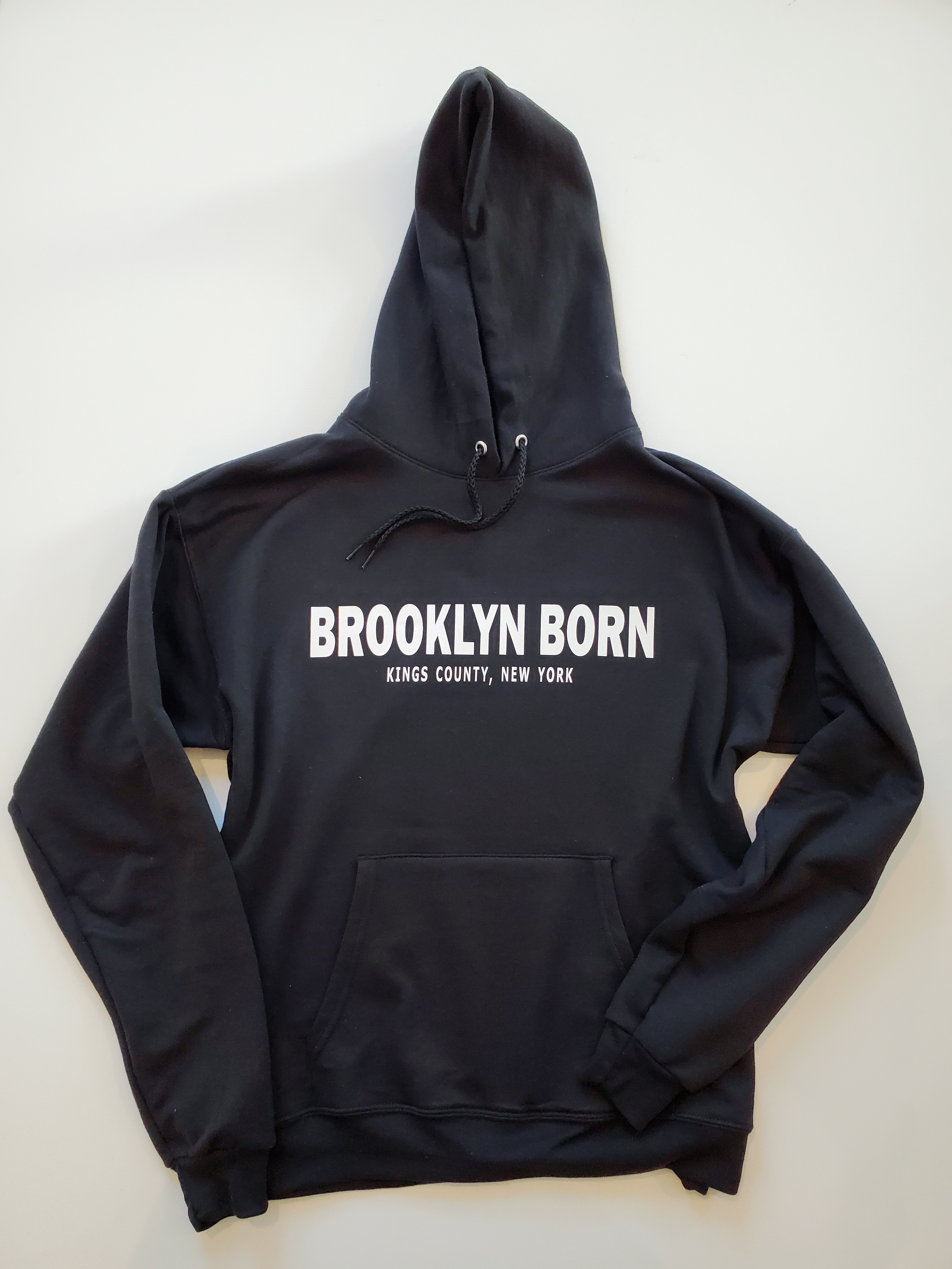 Brooklyn Born Statement Hoodie (Black) Main Image