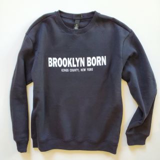 Brooklyn Born Statement Sweatshirt (Black)