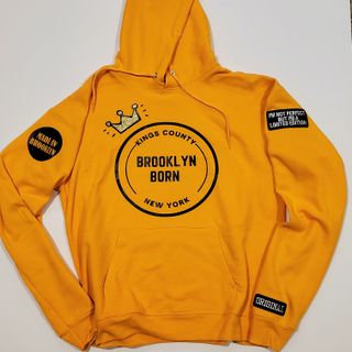 Brooklyn Born Hoodie (Yellow/Gold)