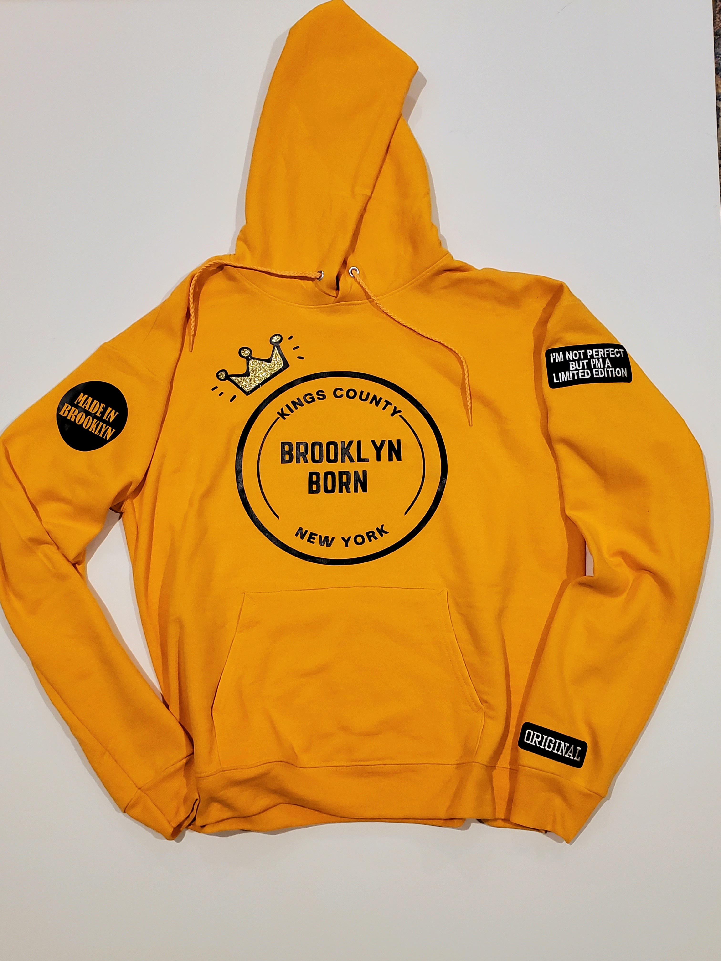 Brooklyn Born Hoodie (Yellow/Gold) Main Image