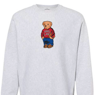 SMU Law Teddy Bear Printed Crewneck