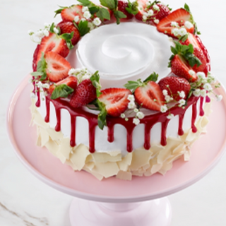 Creamy Strawberry Tres Leches Cake 9 inch